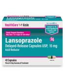 HealthCareAisle Lansoprazole 15 mg  42 Delayed-Release Capsules  Acid Reducer, Treats Frequent Heartburn 42 Count (Pack of 1) - Buy Online on GoSupps.com