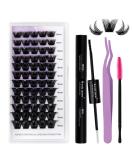 Premium Eyelash Extension Set - Cluster Lashes for DIY Lash Application | Long-lasting Lash Bond & Hold - Buy Online on GoSupps.com