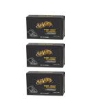 Suavecito Moisturizing Body & Hand Soap Bars 3 Pack - Masculine Original Fragrance with Charcoal 6 oz - Buy Online on GoSupps.com