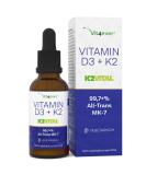 Premium Vitamin D3 + K2 Drops 50ml - 1000 I.E. Per Drop - All-Trans K2Vital - Laboratory Tested - High-Quality MCT Oil - Buy Online on GoSupps.com