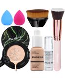 Mushroom Head Air Cushion CC Cream & Phoera Makeup Set - Foundation Primer Brushes & Sponges for Flawless Skin | International Shipping Available - Buy Online on GoSupps.com