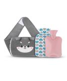 Yungden Hot Water Bottle with Waist Cover 120cm Cute Animal Wrap Around Warm Water Bottle Belt Wearable Hot Water Bag Pouch for Belly Hands Neck Back Shoulder Legs and Period Cramps Pain Relief Pink-Little Bear - Buy Online on GoSupps.com