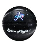 A Plus Collectibles Official Space Basketball - Full Size Indoor/Outdoor Game Ball with Space & Stars Design - Adult & Kids Size 7 (29.5) - Black - Buy Online on GoSupps.com