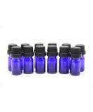 Yizhao 10ml Blue Pipette Bottles (12 Pack) with Orifice Reducers for Essential Oils Aromatherapy Fragrance Samples & More - Buy Online on GoSupps.com