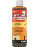 Betadine First Aid Solution 8 Ounces Povidone Iodine Antiseptic with No-Sting Promise (Packaging May Vary) - Buy Online on GoSupps.com