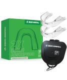 Delta Dental Athletic Mouth Guard 2 Pack - ADA Accepted for Contact Sports - 2X Impact Absorption - Works with Braces - Adult Clear - Buy Online on GoSupps.com