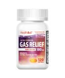 HealthA2Z® Gas Relief Simethicone 180mg | 120 Softgels | Ultra Strength | Relieves from Stomach Discomfort and Gas | Anti Flatulence | Relieves Gas Fast - Buy Online on GoSupps.com