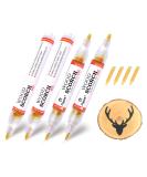 SUIUBUY Scorch Pen Marker - 4 PCS Chemical Wood Burner Set for Crafts - Versatile Kit with Fine Round, Bullet, and Oblique Tip - Buy Online on GoSupps.com