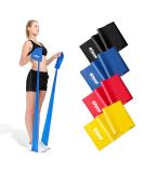 Premium Fitness Bands - 1.2m/2m Resistance Bands for Physiotherapy & Fitness | Long Exercise Bands for Women & Men | Gymnastics Band 2m - Medium Red #2 - Buy Online on GoSupps.com