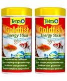 Tetra Goldfish Energy Sticks - Nutrient-Rich Fish Feed for Goldfish & Cold Water Fish (250 ml Can Pack of 2) - Best International Shipping - Buy Online on GoSupps.com