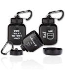 OnMyWhey Protein Powder Funnel Keychain 3-Pack - Portable Container for Gym & Travel | TSA Approved - Punny Fitness Supplement Holder - Buy Online on GoSupps.com