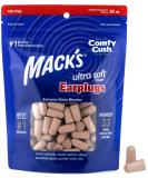 Mack's Ultra Soft Foam Earplugs 100 Pair Bag - 33dB NRR for Sleep, Snoring, Travel & Noise Reduction - Buy Online on GoSupps.com