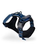Shop Lionto Padded Anti-Pull Dog Harness - Adjustable Reflective Safety Harness in Blue Size M - International Shipping Available - Buy Online on GoSupps.com