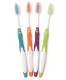 100 Pack Freshmint Individually Wrapped Premium Toothbrushes - Oversized Easy Grip Handle - Soft Multi Color Bristles - Bulk Packed - No Cutting Required - Buy Online on GoSupps.com