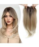 Ms Taj 18 inch Blonde Synthetic Hair Topper for Thinning Hair - Long Layered Clip-in Hair Piece for Women - Buy Online on GoSupps.com