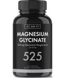 High Absorption Magnesium Glycinate 525mg - Vegan & Non-GMO - 120 Veggie Caps - Buy Online on GoSupps.com