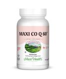 Maxi Health Co Q 60 - 60 Mg - 60-Count | Premium CoQ10 Supplement for Heart Health & Energy | International Shipping Available - Buy Online on GoSupps.com