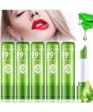 6 Pack Aloe Vera Lipstick | Long Wear, Nourishing & Waterproof | Color Changing Lip Balm | Matte Lip Gloss Makeup - Buy Online on GoSupps.com