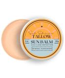 Buy Tallow Sun Balm SPF 30 | Tinted Mineral Sunscreen | Natural Organic & Reef Safe | Grassfed Tallow & Zinc Oxide for Sensitive Skin (2 oz - Buy Online on GoSupps.com