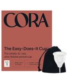 Cora Menstrual Period Cup - Comfortable, Easy to Use, Leak Protection - Size 1 - Buy Online on GoSupps.com
