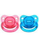 CutiePlusU Adult Size Crystal Pacifier - Large Nipple Shield 2 Pack in Pink/Blue - Shop Now for International Shipping! - Buy Online on GoSupps.com
