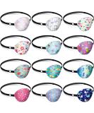 12 Pcs Adjustable Kids Eye Patches - Reusable Soft Eye Patches for Boys & Girls - Cute Patterns with Elastic Strap for Left/Right Eye - Buy Online on GoSupps.com