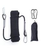 XINSHUNCAN 12mm Outdoor Climbing Rope - Static Rock Climbing & Tree Rappelling - Nylon Rope for Ice Climbing & Fire Rescue - 32ft with Steel Hooks - Buy Online on GoSupps.com