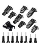 17 pieces of swivel arm holder Headband adjustable swivel arm for camera 3-way solid joint bracket Lang & short connections extension lowst mounting set for GoPro cameras and the like - Buy Online on GoSupps.com