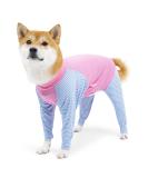 Shop XL Pink Dog Operating Suit - Breathable Anti-Lick Pajamas for Post-Op Recovery | One-Divider with Legs - Buy Online on GoSupps.com
