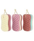 KECUCO 3 Pcs Bath Sponge for Women, Men, Kids, Sponge Loofah Body Scrubber Shower Sponge for Body Wash Bathroom, 3 Colors & Large Size Bathing Sponge Bathing Accessories( Large Size ) Young Man/ Adult - Buy Online on GoSupps.com