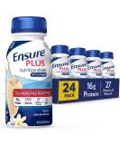 Ensure Plus Nutrition Shake with Fiber, 24 Count, 16 Grams of Protein, Meal Replacement Shake, Vanilla, 8 Fl Oz Vanilla Fiber - Buy Online on GoSupps.com