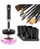 Fesmey Makeup Brush Cleaner Machine - Electric Spinner Dryer with 8 Collars, Black - Buy Online on GoSupps.com