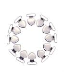 Sutoyuen 1 Metal Heart Suspender Clips - 20pcs Silver Pacifier Clips for DIY Craft Dummy Pacifier Holders - Buy Online on GoSupps.com