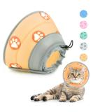 Supet Rewrise Adjustable Cat Collar Cone for Surgery Recovery | Orange | Fits 21.5-30.5cm Neck | Ideal for Dogs & Cats - Buy Online on GoSupps.com