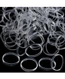 Transparent Hair Ties - Mini Small Elastic Hair Ties (300pcs) for Kids' Hairstyles Weddings & More | International Shipping - Buy Online on GoSupps.com