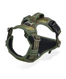 Shop Large Dog Harness - Reflective Breathable Soft Camouflage - Anti-Train Safety Harness for Medium & XL Dogs - Buy Online on GoSupps.com