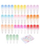 Jinlaili 40 Pack Colorful Glitter Hair Clips for Kids & Women 5cm Snap Metal Hair Accessories - Buy Online on GoSupps.com