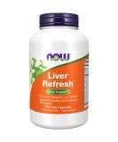 NOW Liver Refresh - 180 Veg Capsules with Milk Thistle Extract & Herb-Enzyme Blend - Buy Online on GoSupps.com