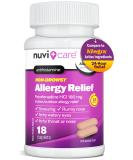 Fexofenadine 180mg - 24 Hour Allergy Relief Antihistamine Non-Drowsy Compare to Allegra (18 Count) - Fast Shipping Worldwide - Buy Online on GoSupps.com