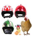 Chicken Helmet Headgear - 3-Piece Plastic Pet Protection Helmets for Chickens & Ducks - Adorable Durable 3 Colors - Buy Online on GoSupps.com