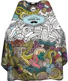 Professional Barber Cape for Haircuts | Adjustable Snap Closure | 63x57 Inch Hairdressing Cape - Ideal for Hairstylists | Hip-Hop Style - Buy Online on GoSupps.com