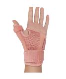 SONGQEE Thumb Support Brace - Right/Left Hand, 3 Strap Spica Splint for Carpal Tunnel, Arthritis, Tendonitis - Pink - Buy Online on GoSupps.com