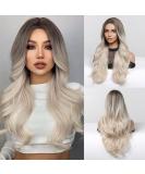 Testar 24-Inch Ombre Blonde Wig - Long Naturally Curly Wavy Hair for Everyday Halloween Party & Cosplay - Buy Online on GoSupps.com