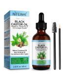 Organic Cold Pressed Castor Oil - 100% Pure & Hexane Free | Hair Growth Eyelashes & Nails Care | Moisturizer in 60ml Glass Bottle - Buy Online on GoSupps.com