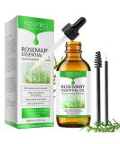 Rosemary Essential Oil for Hair Growth & Skin Care - 60ml | Promotes Hair Growth, Nourishes Scalp, Eyebrow, and Eyelash Growth - Men and Women - Buy Online on GoSupps.com