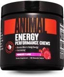 Universal Nutrition Animal Energy Chews (Pomberry) | Fast Energy & Focus with Caffeine Tyrosine & Taurine | Pre-Workout Booster | 120 Tablets - Buy Online on GoSupps.com