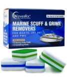 WavesRx Marine Grime & Scuff Remover Pads - Boat Erasers for Cleaning & Polishing | Ideal for Boats, Jet Skis | Remove Dirt, Deck Marks, Scratches & Black Streaks | Improved Strength & Higher Density - Blue - Buy Online on GoSupps.com