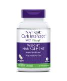Natrol Carb Intercept with Phase 2 Carb Controller Capsules, White Kidney Bean Extract, Helps Control Carbs, Helps Metabolize Fats, Clinically Tested, Promotes Healthy Body Weight, 1,000mg, 120 Count 120 Count (Pack of 1 - Buy Online on GoSupps.com
