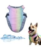 Buy XL Rainbow Dog Cooling Vest | Breathable Cooling Coat for All Dog Sizes - Adjustable Mesh Design - Buy Online on GoSupps.com