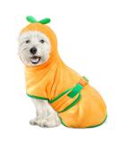 Bibykivn Microfiber Pumpkin Dog Bathrobe Coat - Adjustable Super Absorbent for All Dog Sizes - Yellow - Buy Online on GoSupps.com